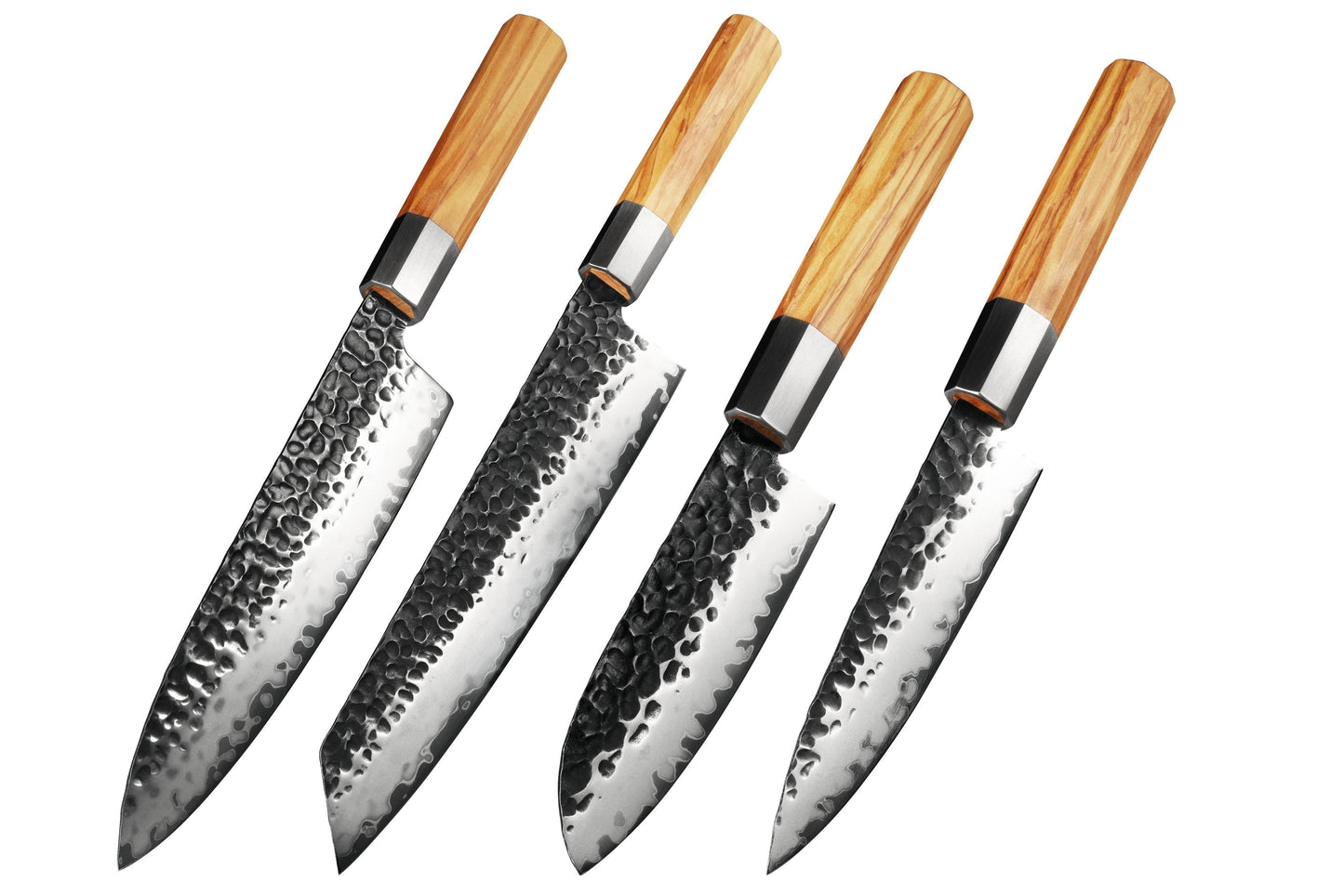 Olive wood 4-osainen setti